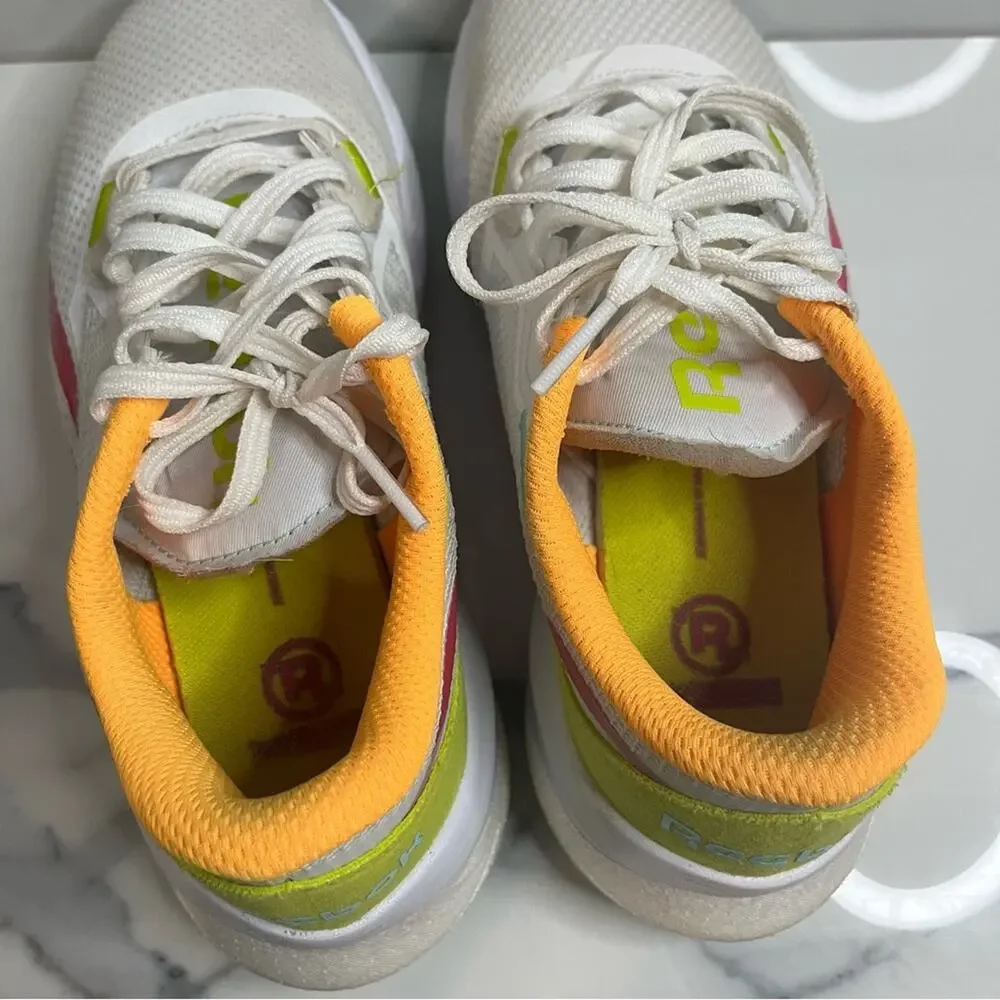Reebok Women's White Mint Acid Yellow Floatride Energy Daily Shoes Sz 6 Athlete